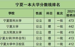 宁夏一本线过100分报什么大学？（银川有没有一本大学排名及分数线）